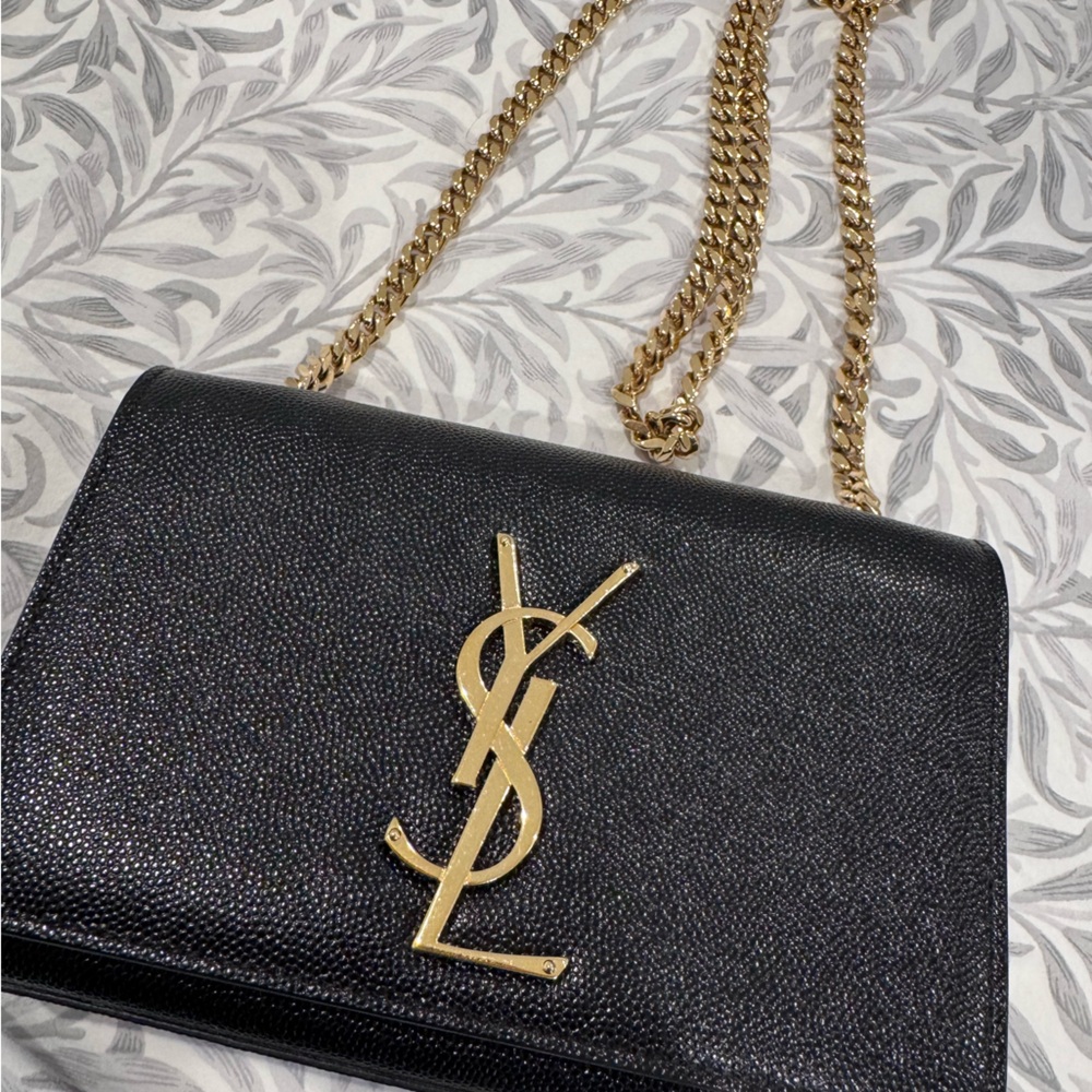 YSL black bag with gold chain - Picture 8 of 9